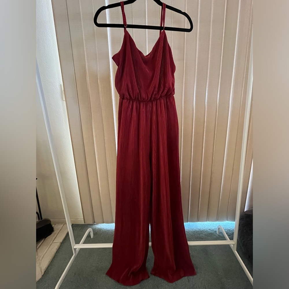 Red jumpsuit